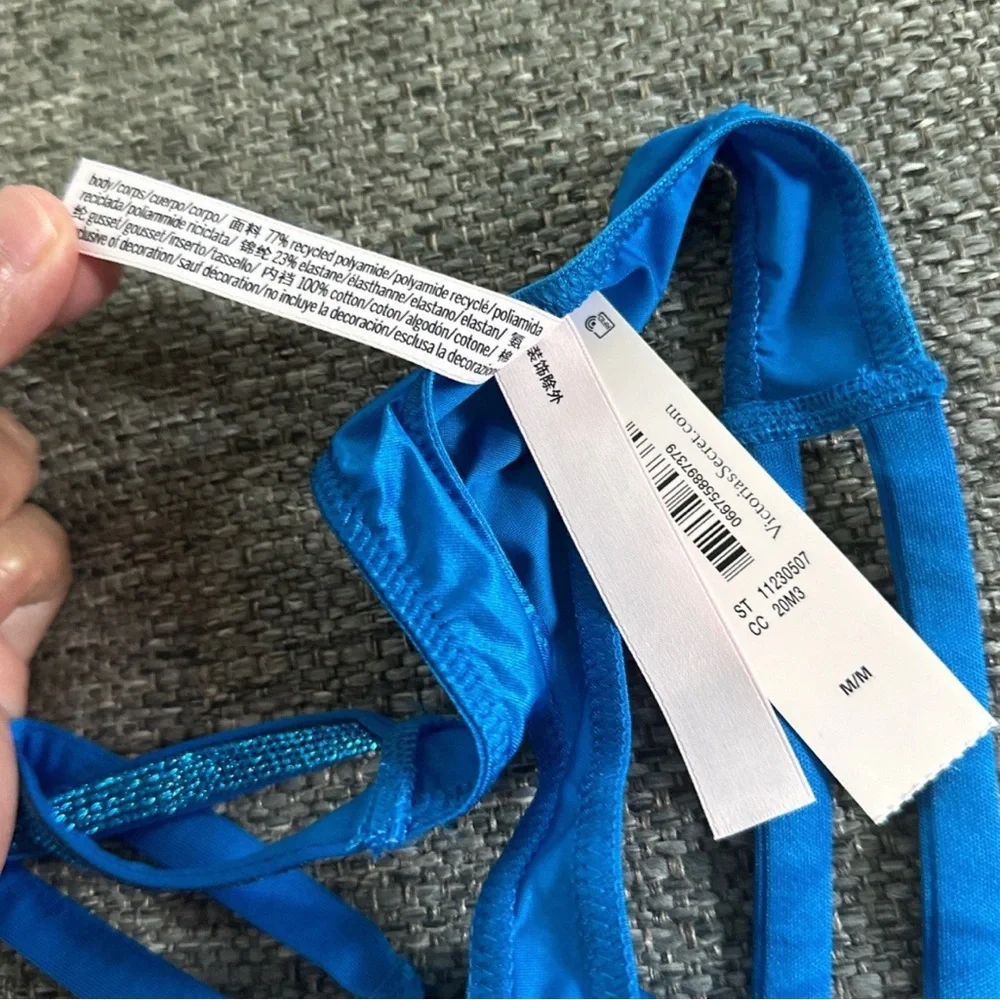 Victoria's Secret Very Sexy Electric Blue Strappy Thong panty